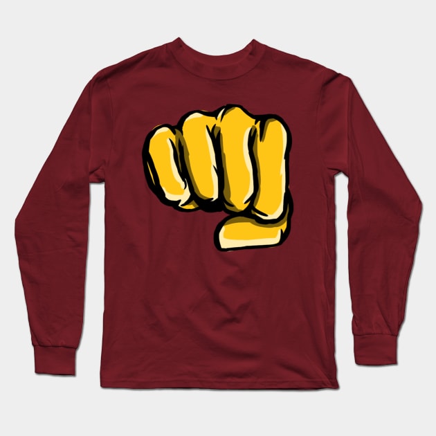 The Spectacular Smack-Man Punch || Fist || Kung Fu Long Sleeve T-Shirt by jaynagjee